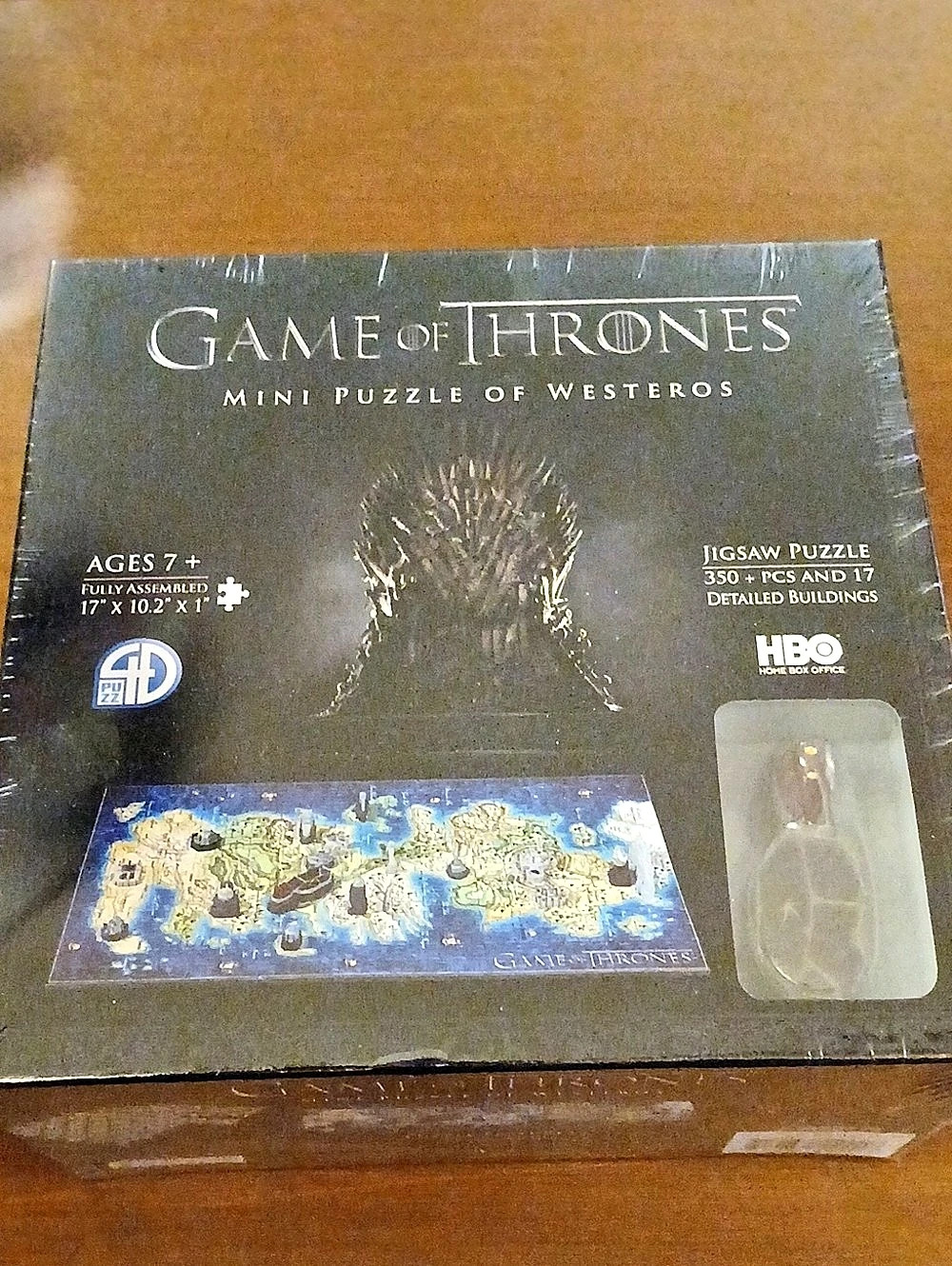 Game of Thrones Mini Puzzle of Westeros 350-Piece Puzzle 3 Layer Puzzle New
